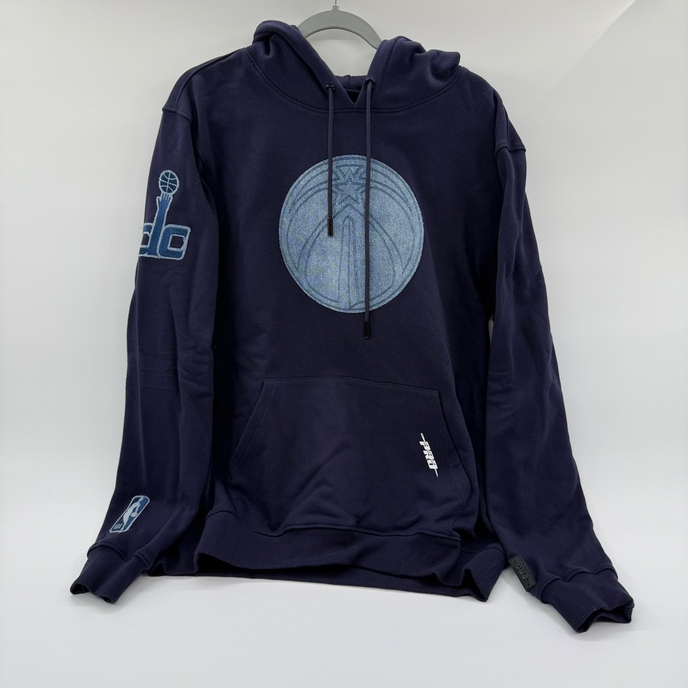 Pro Standard Washington Wizards NBA Hoodie Navy Blue BWW5510483 Mens Size Medium